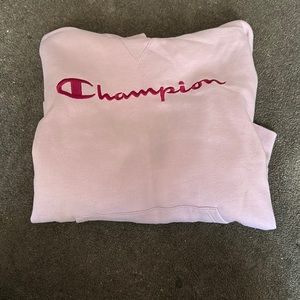 Pink champion hoodie